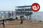 عکس| سفر به ایران قدیم؛ پلاژ افسران شهربانی ساحل فرح آباد ساری؛ سال 1348