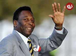 عکس| سفر در زمان؛ «پله» در حال نوشیدن قهوه در 20 سالگی؛ سال 1338