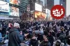ببینید| صف نماز ماه رمضان در میدان تایمز نیویورک