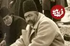 عکس| سفر به ایران قدیم؛ درباریان ناصرالدین شاه در حیاط خانۀ «اتابک»