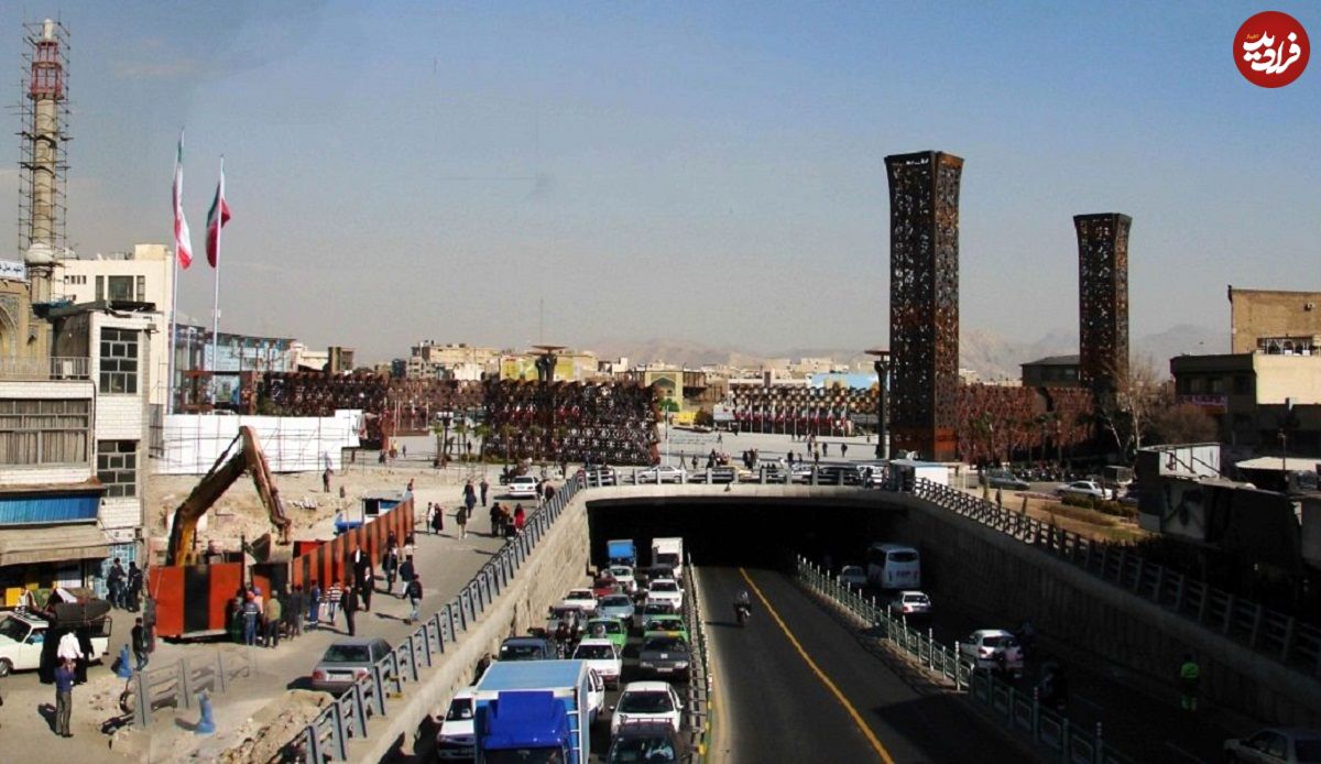 عکس؛ سفر به تهران قدیم؛ میدان فوزیه (امام حسین)؛ اوایل دهه 40