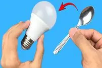(ویدئو) یک روش آسان و ارزان برای تعمیر لامپ LED با قاشق