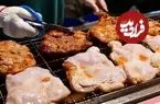 ببینید| غذای خیابانی در تایوان؛ مرغ سوخاری با پنیر و فلفل تند در تایپه