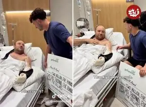 ببینید؛ اهدای چک ۲.۵ میلیون دلاری به قهرمان حادثه تیراندازی سیدنی و پرسش غیرمنتظره او