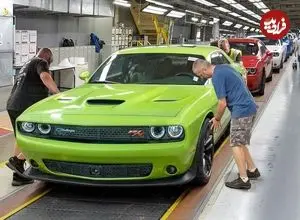 ببینید| مراحل دیدنی تولید خودروی افسانه ای دوج چلنجر در آمریکا