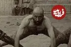 عکس| سفر زمان؛ پهلوان‌های ایرانی دوران قاجار در حال تمرین 
