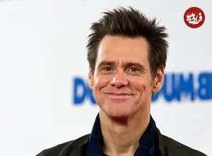 عکس| سفر در زمان؛ «جیم کری» در ویژه برنامه کمدی تلویزیونی HBO در کالیفرنیا؛ سال 1371