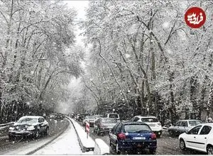عکس| سفر زمان؛ تصویر زیبای یک روز برفی در تهران عهد قاجار
