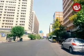 عکس| سفر به ایران قدیم؛ نمایی از «خیابان طالقانی» تهران؛ اوایل دهه 30