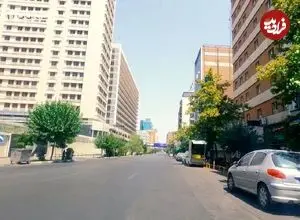 عکس| سفر به ایران قدیم؛ نمایی از «خیابان طالقانی» تهران؛ اوایل دهه 30