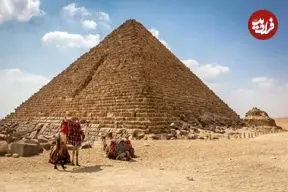 عکس| خورشیدگرفتگی در اهرام ثلاثه، ۸ شهریور ۱۲۸۴