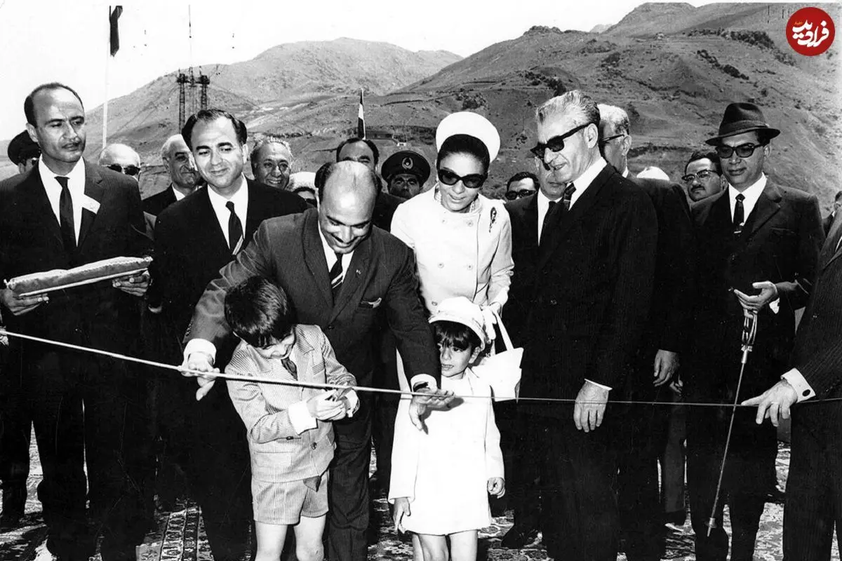 تصاویر؛ سفر در زمان؛ «سد فرحناز» با حضور محمدرضا شاه و پسرانش افتتاح شد! 