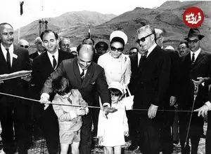 تصاویر؛ سفر در زمان؛ «سد فرحناز» با حضور محمدرضا شاه و پسرانش افتتاح شد! 