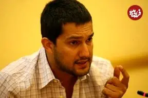 عکس؛ پریدن حامد بهداد روی میز در نشست خبری