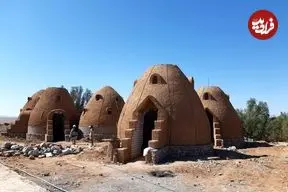 تصاویر؛ معماری بامزه یک کاروانسرا نزدیک اصفهان که شبیه بستنی قیفی است