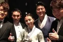 عکس| سفر زمان؛ عکس یادگاری «ملکه اینهیون» و دوستانش در جشن عروسی‌اش