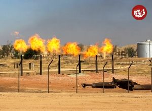 تصاویر؛ انفجار یک پالایشگاه نفتی در شمال عراق
