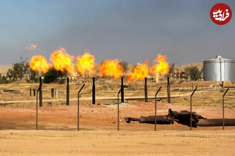 تصاویر؛ انفجار یک پالایشگاه نفتی در شمال عراق