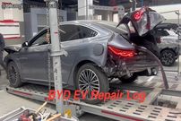 ببینید؛ مراحل دیدنی تعمیر و بازسازی یک خودروی BYD Han تصادفی