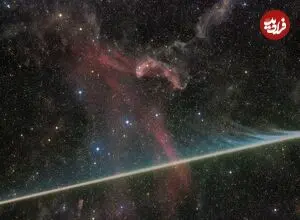عکس روز ناسا از گذر پرشتاب یک شهاب‌سنگ