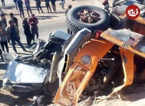 جان باختن ۴ کارمند شبکه بهداشت و درمان شهرستان رابُر در تصادف رانندگی