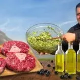 ببینید| غذای روستایی در آذربایجان؛ تهیه روغن زیتون به روش سنتی و پخت استیک