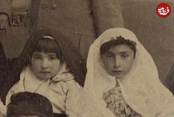 عکس| سفر زمان؛ عکس یادگاری نوه‌های برادر ناصرالدین شاه؛ 140 سال قبل
