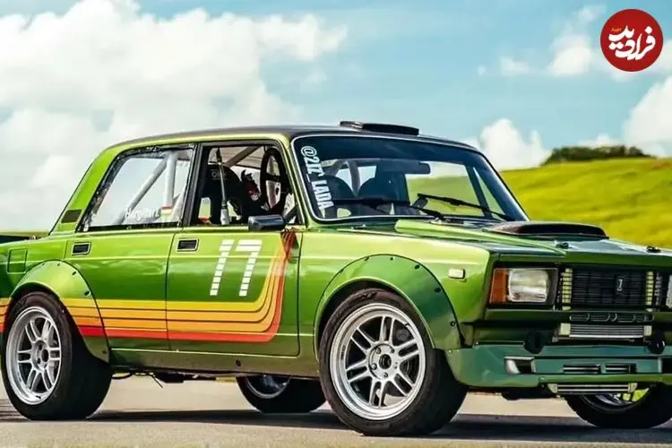 ببینید| تبدیل لادای کلاسیک به هیولای جاده؛ تجهیز خودروی شوروی به موتور ۲JZ 