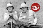 عکس؛ سفر در زمان؛ ظاهر «لورل و هاردی در 63 و 61 سالگی»؛ سال 1332