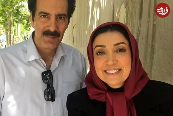 عکس| سفر زمان؛ عکس یادگاری «نگار عابدی» و «مهران مدیری» در پشت‌صحنه «دورهمی»