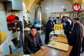ببینید| غذای خیابانی در ایران؛ فرآیند دیدنی تولید حلوا ارده با کنجد در قم