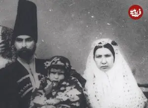 عکس| سفر زمان؛ تصویری از «پسرعموی ناصرالدین شاه» در کنار همسر و فرزندانش