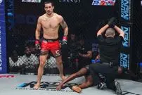 (ویدیو) چهارمین ناک اوت نوه محمد علی کلی در راند اول مبارزه MMA 