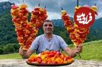 ببینید| غذای روستایی در آذربایجان؛ تهیه جوجه کباب و شیرینی