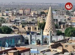 عکس| سفر به ایران قدیم؛ منظرۀ مقبرۀ دانیال نبی در شوش؛ یک قرن قبل