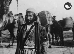 عکس| سفر زمان؛ «ساربان ایرانی و شترانش» در حدود 110 سال قبل