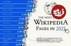 اینفوگرافی؛ پربازدیدترین صفحات ویکی‌پدیا در سال ۲۰۲۵ تاکنون؛ یک رئیس جمهور در صدر لیست