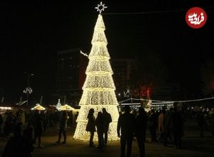 (ویدئو) جشن مسیحیان سوریه در شهر حلب در آستانه کریسمس و سال نو میلادی