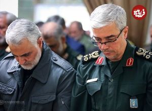 عکس؛ سفر به تاریخ؛ «سردار باقری» در کنار «امیر ایرانی و امیر موسوی» در بازدید از نیروی دریایی ارتش