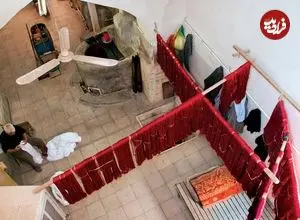 عکس| سفر به ایران قدیم؛ تصویری از کارگاه رنگرزی در نیشابور در دوران قاجار