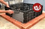 ببینید؛ نحوه ساخت حوض آب و آبنما با کمک جعبه پلاستیکی و سیمان