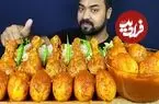ببینید| غذا خوردن با صدا؛ خوردن 6 ران مرغ تند و 8 تخم مرغ آب پز به روش جوان بنگلادشی