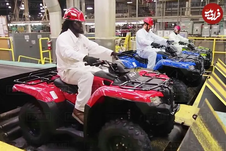 ببینید| مراحل تولید موتورهای چهار چرخ آفرود هوندا در آمریکا