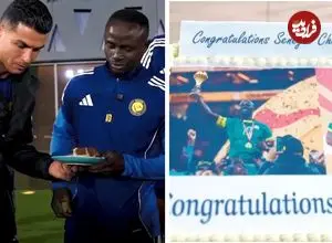 ببینید| استقبال ویژه رونالدو از سادیو مانه پس از قهرمانی تاریخی سنگال در آفریقا 