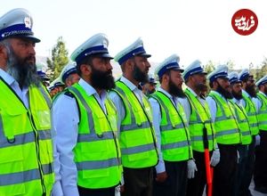 تصاویر؛ راه اندازی پلیس راهنمایی و رانندگی در هرات افغانستان توسط طالبان!