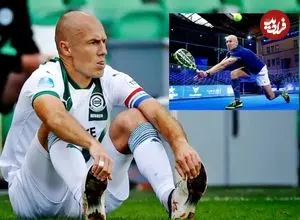 تصاویر| آرین روبن پس از بازنشستگی از فوتبال در ۴۱ سالگی وارد دنیای حرفه‌ای پدل شد