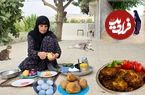 ببینید؛ غذای روستایی در ایران؛ پخت کوکو سیب زمینی سنتی توسط مادربزرگ روستایی