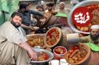 ببینید؛ غذای خیابانی در پاکستان؛ طبخ 200 کیلوگرم کله پاچه(سیری پای)