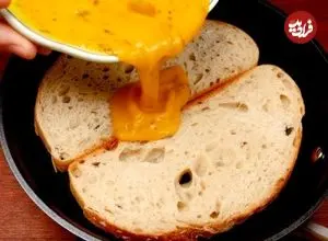 ببینید| طرز تهیه ساندویچ تخم مرغ برای شام به روش چینی ها