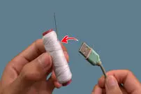 (ویدئو) نحوه نخ کردن سوزن با استفاده از کابل USB قدیمی!  